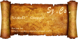 Szabó Csepel névjegykártya